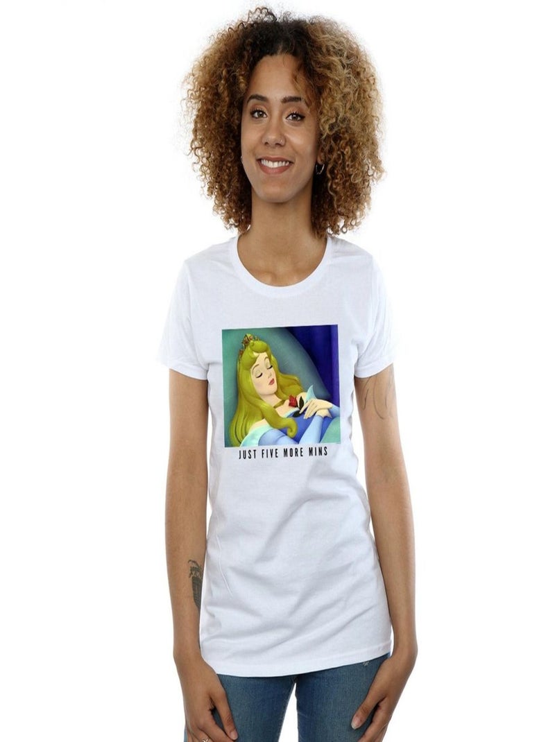 Disney Princess - T-shirt FIVE MORE MINUTES Blanc - Kiabi