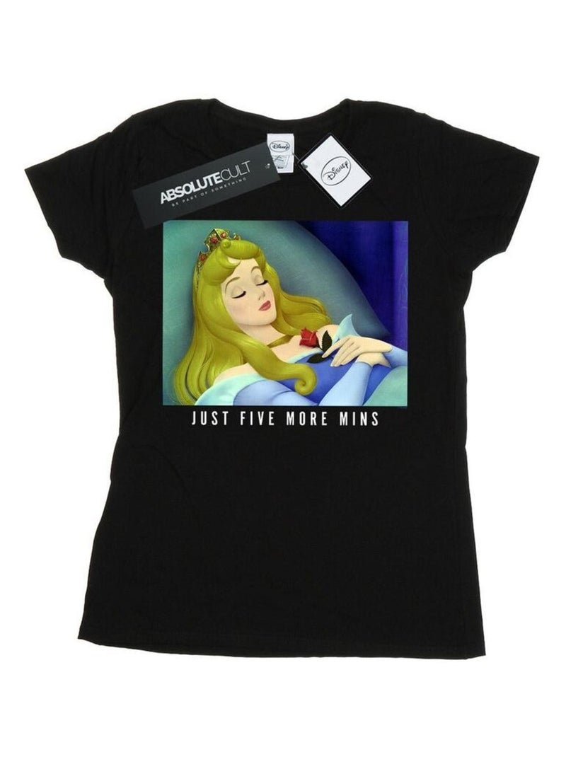 Disney Princess - T-shirt FIVE MORE MINUTES Noir - Kiabi