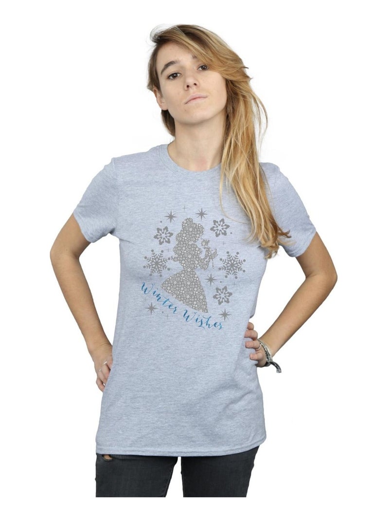 Disney Princess - T-shirt Gris chiné - Kiabi
