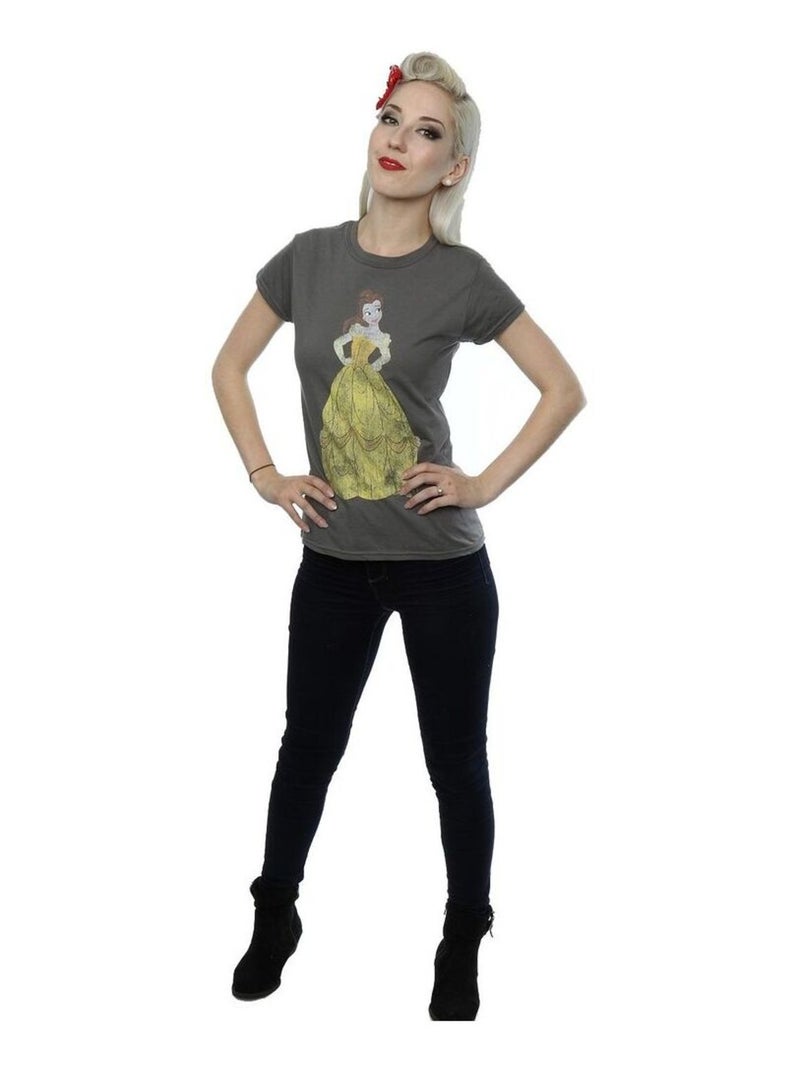 Disney Princess - T-shirt Gris Noir - Kiabi