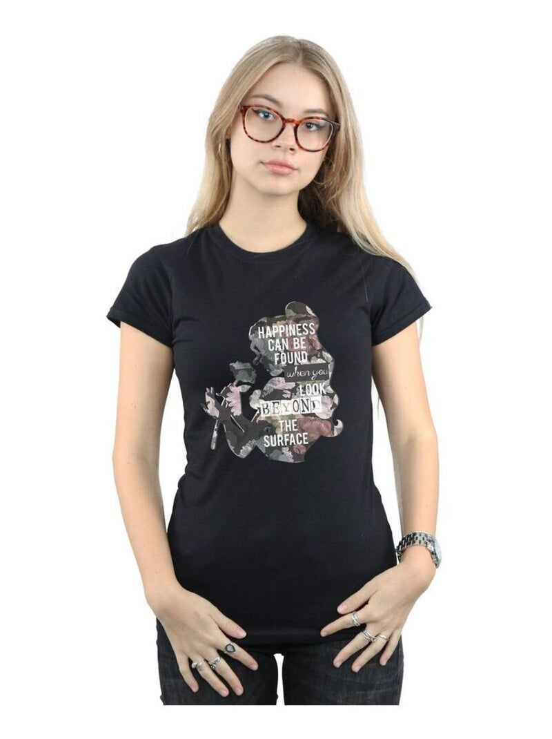 Disney Princess - T-shirt HAPPINESS Noir - Kiabi