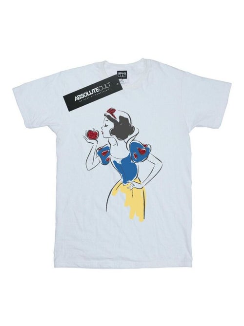 Disney Princess - T-shirt motif Blanche-Neige motif/style Pomme pailletée - Kiabi