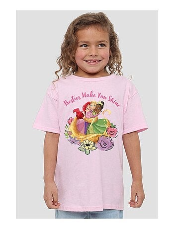 Disney Princess - T-shirt motifs Ariel, Raiponce et Tiana
