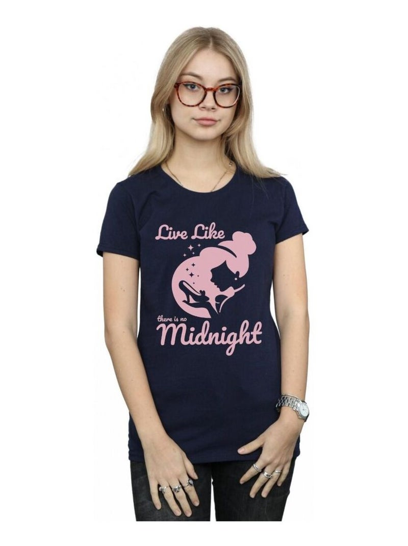 Disney Princess - T-shirt NO MIDNIGHT Bleu marine - Kiabi