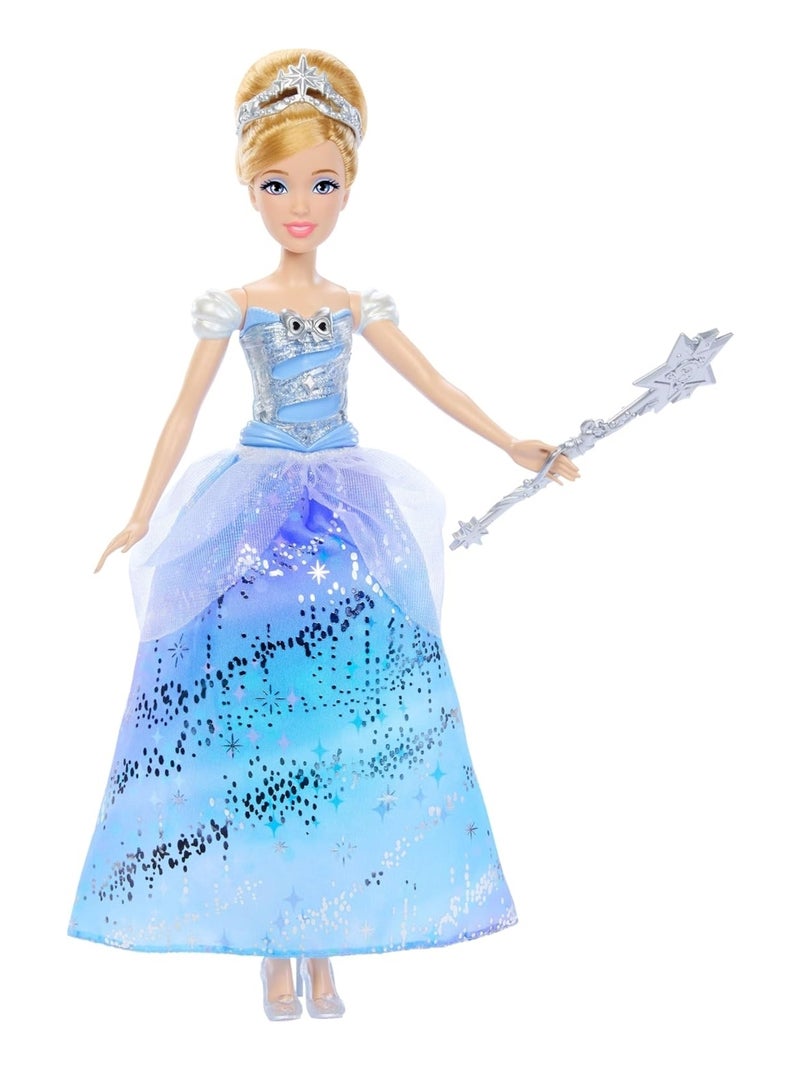 Disney Princess-Poup?e Cendrillon et sa robe enchant?e Bleu - Kiabi