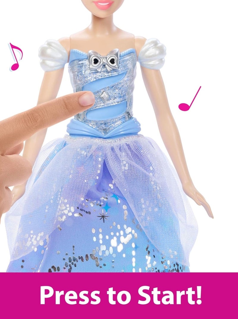 Disney Princess-Poup?e Cendrillon et sa robe enchant?e Bleu - Kiabi