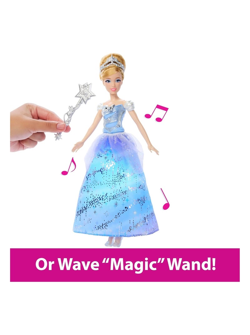 Disney Princess-Poup?e Cendrillon et sa robe enchant?e Bleu - Kiabi