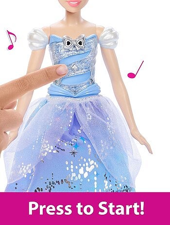 Disney Princess-Poupée Cendrillon et sa robe enchantée
