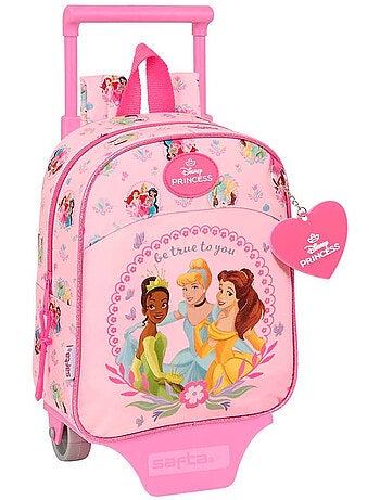 Disney Princess sac à dos à roulettes maternelle à dos amovible 22 x 27 x 10 cm