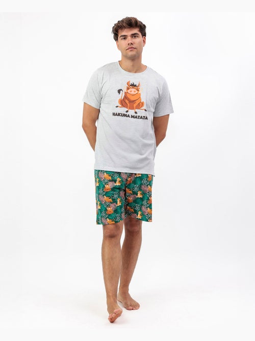 DISNEY Pyjama Hakuna à manches courtes pour hommes - Kiabi DISNEY Pyjama Hakuna à manches courtes pour hommes - Kiabi