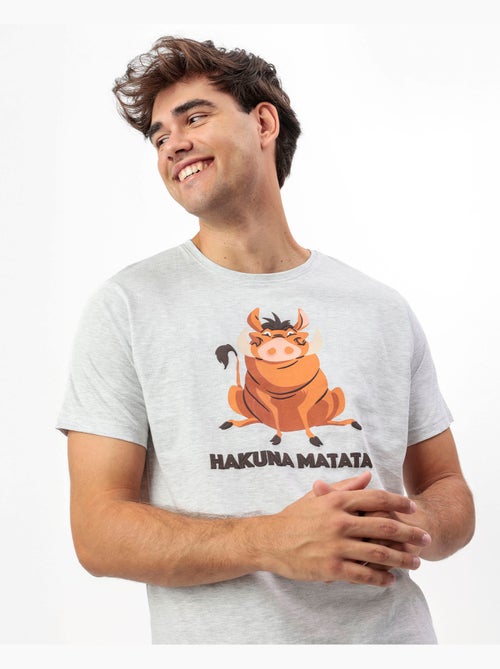 DISNEY Pyjama Hakuna à manches courtes pour hommes - Kiabi DISNEY Pyjama Hakuna à manches courtes pour hommes - Kiabi