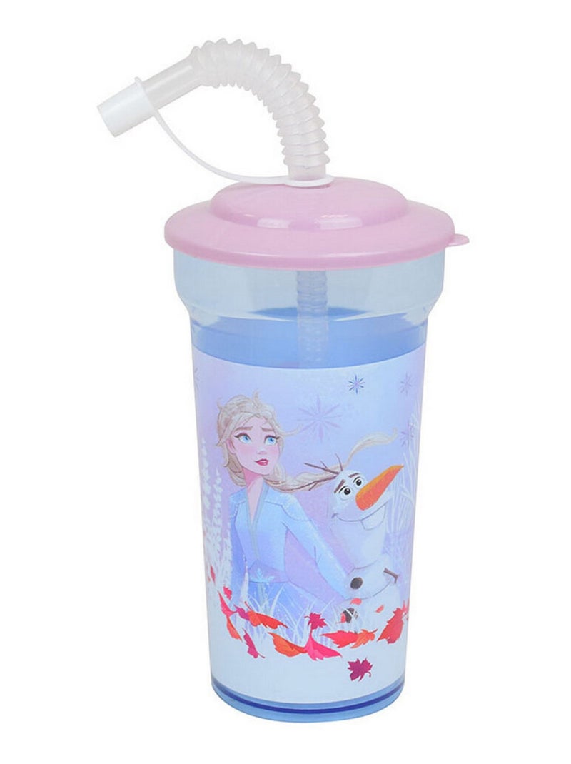 Disney Reine Des Neiges-2 Gobelet Paille 400 Ml Multicolore - Kiabi