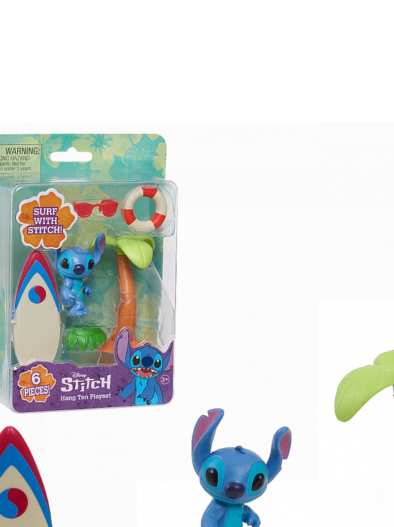 Disney stitch - coffret surf, palmier et figurine Orange - Kiabi