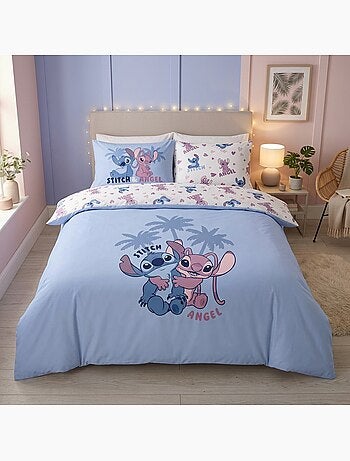 Disney stitch et angel housse de couette 220x240 cm + 2 taies 65x65