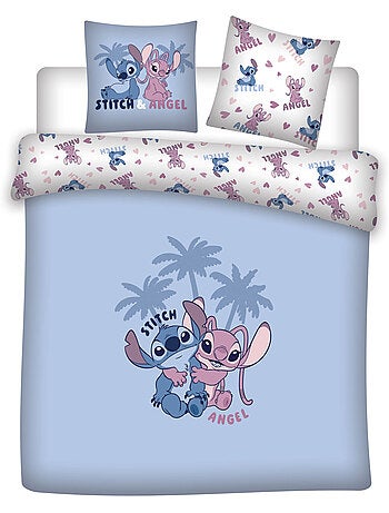 Disney stitch et angel housse de couette 220x240 cm + 2 taies 65x65