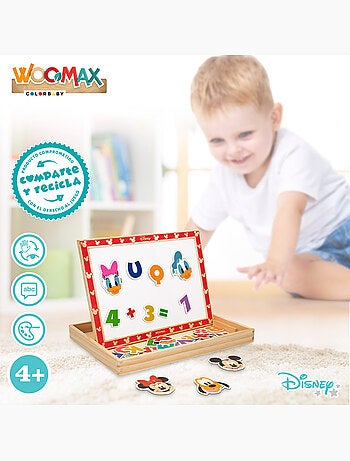 Disney Tableau à dessin magnétique en bois 2 en 1 WOOMAX