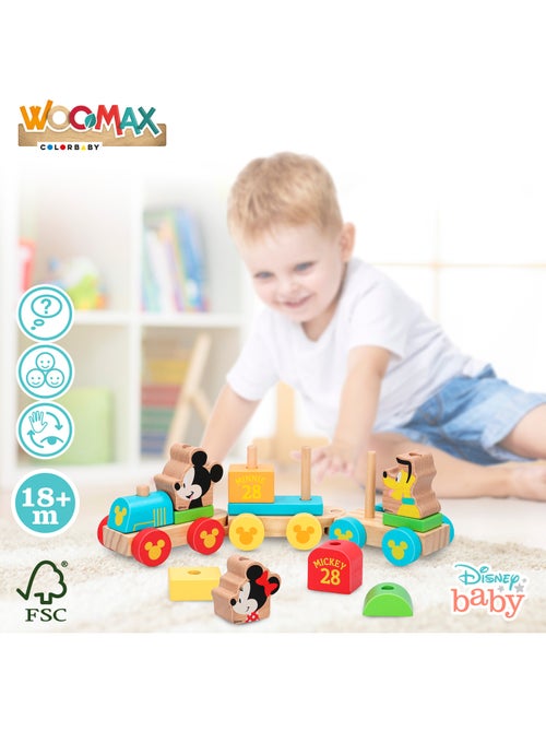 Disney Train en bois Mickey et Minnie WOOMAX - Kiabi