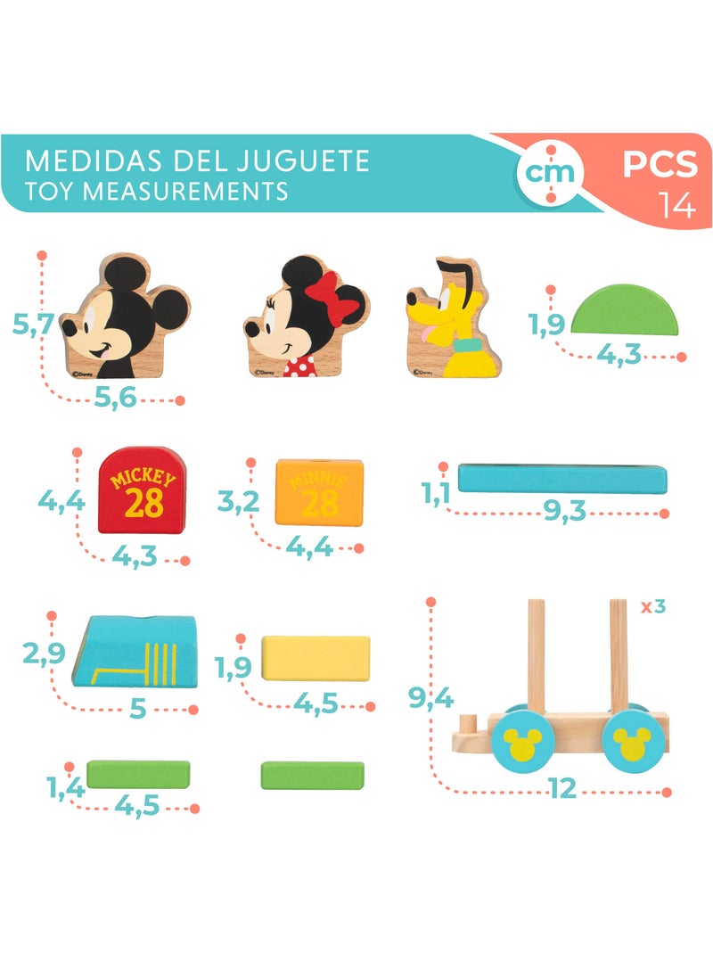 Disney Train en bois Mickey et Minnie WOOMAX N/A - Kiabi