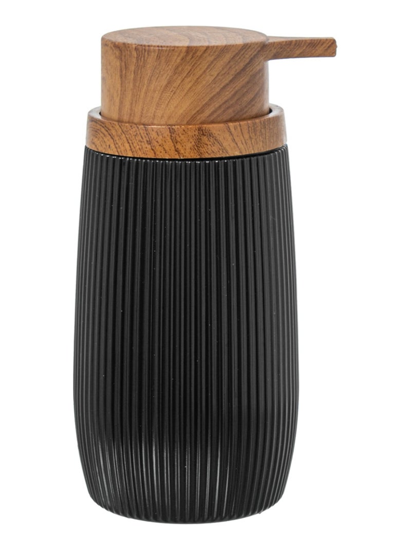 Distributeur à savon rétro noir Noir - Kiabi