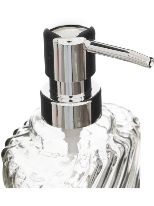 Distributeur à savon verre transparent - Kiabi