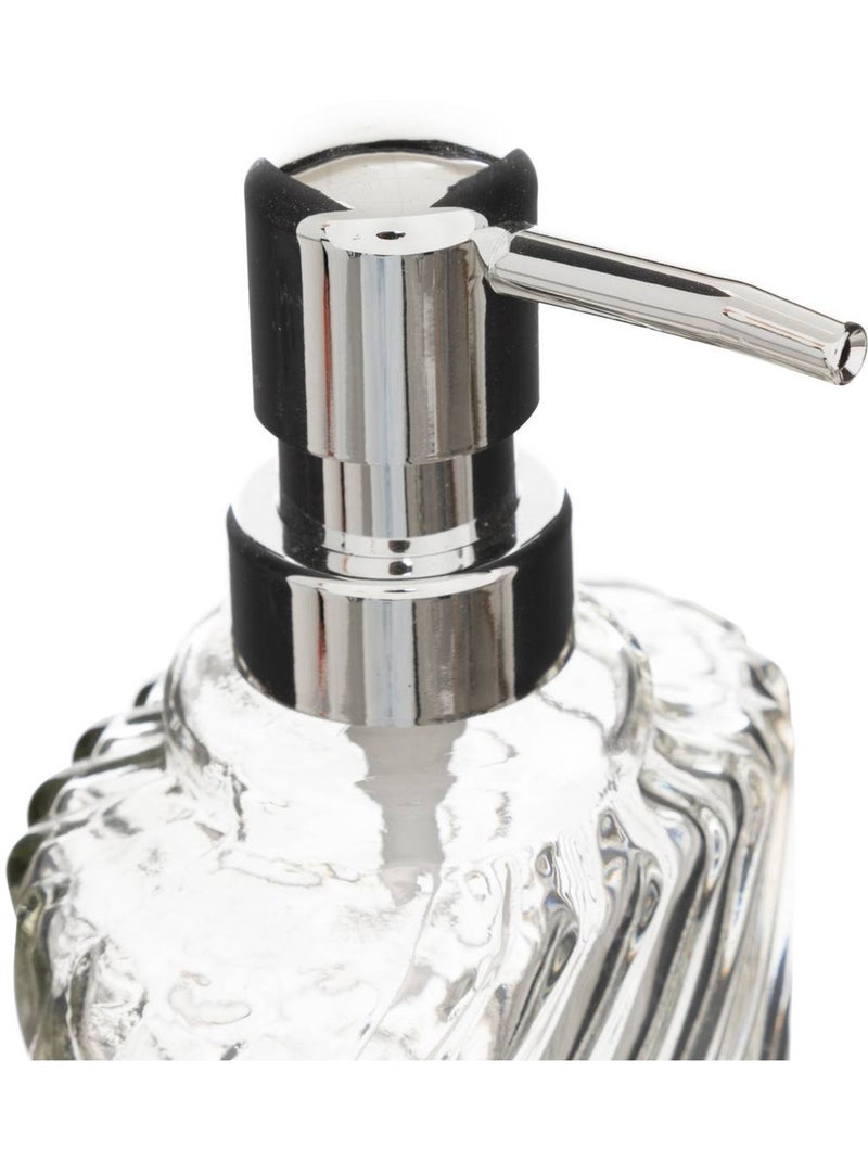 Distributeur à savon verre transparent Gris - Kiabi