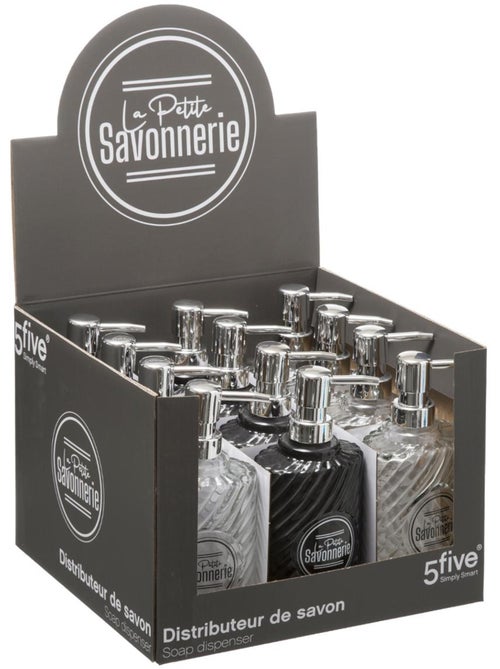 Distributeur à savon verre transparent - Kiabi