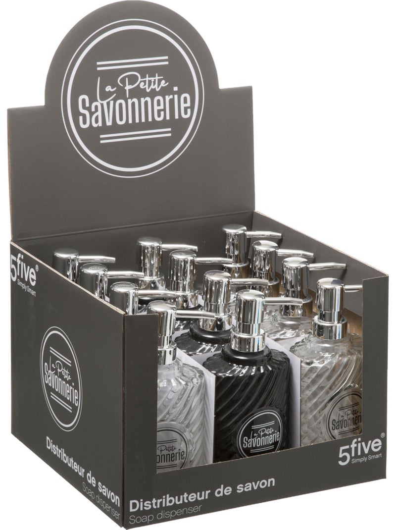 Distributeur à savon verre transparent Transparent - Kiabi