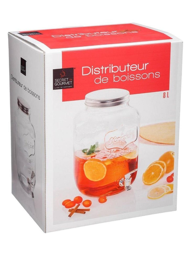 Distributeur de boissons 8 litres Transparent - Kiabi