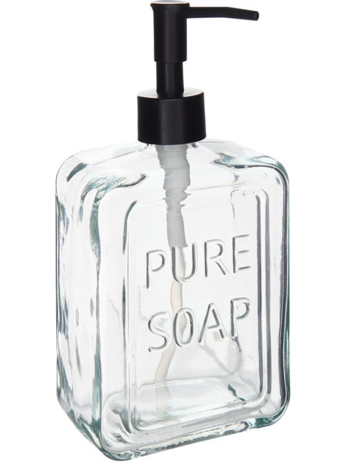 Distributeur de savon 550ml en verre - Kiabi
