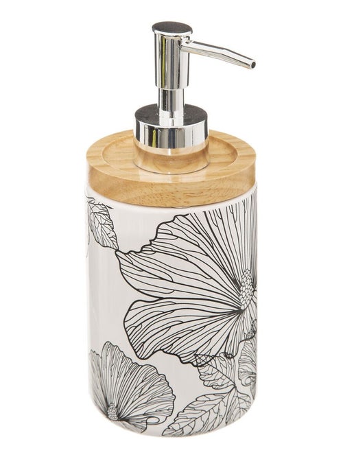 Distributeur de savon à motifs fleurs BLACKFLORA - Kiabi