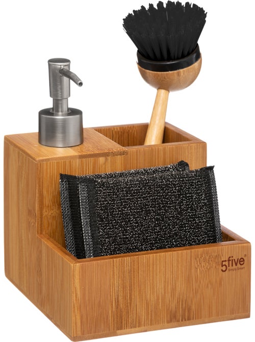 Distributeur de savon avec brosse et éponge BAMBOU - Kiabi