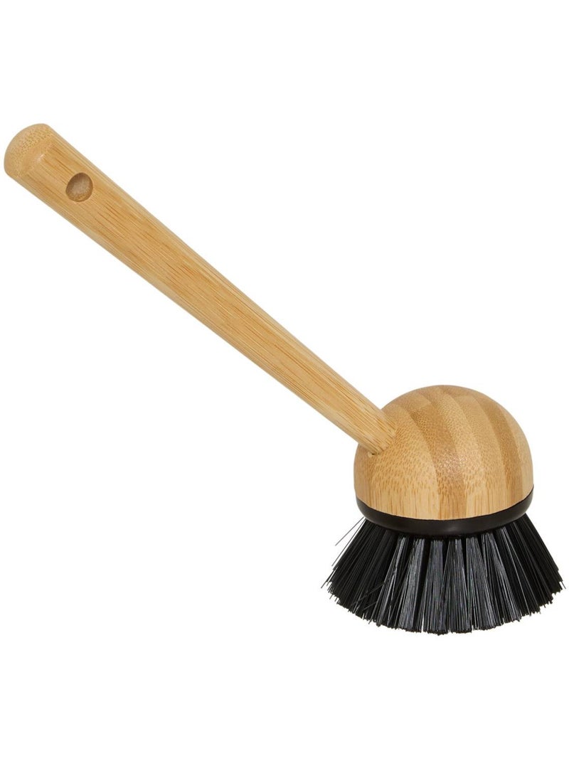 Distributeur de savon avec brosse et éponge bambou Beige - Kiabi