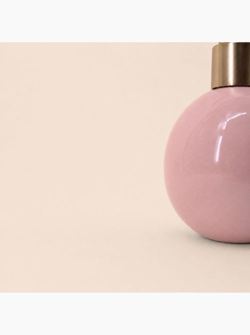 Distributeur de savon céramique rose effet craquelé - Kiabi