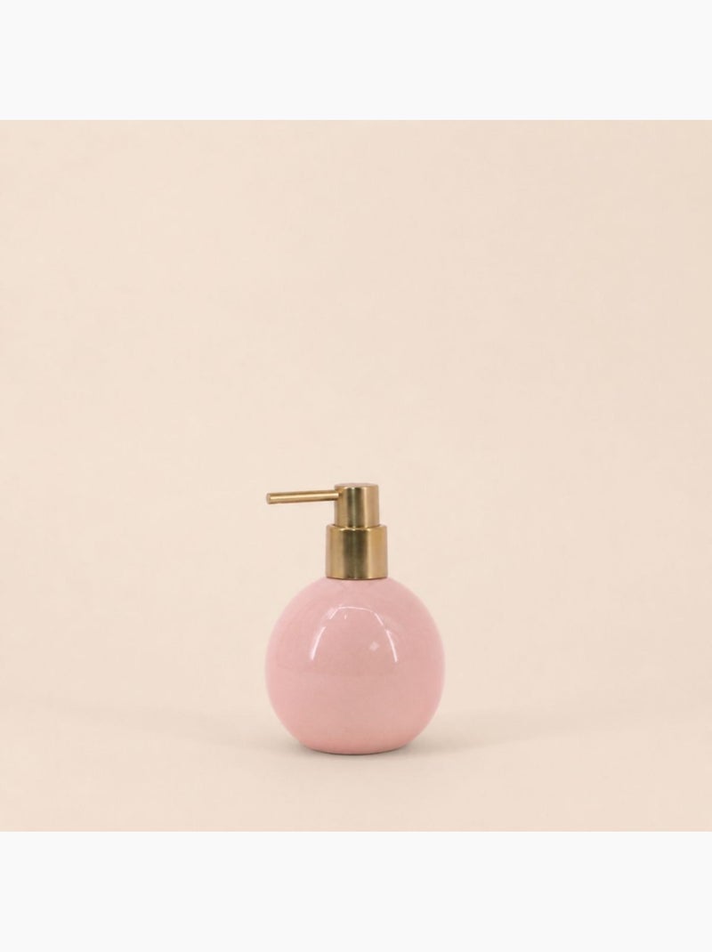 Distributeur de savon céramique rose effet craquelé Rose - Kiabi