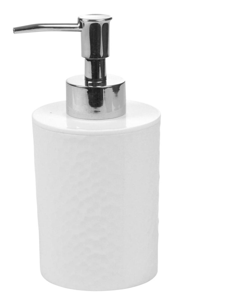 Distributeur de Savon Collection Urban Martelé Blanc - Kiabi