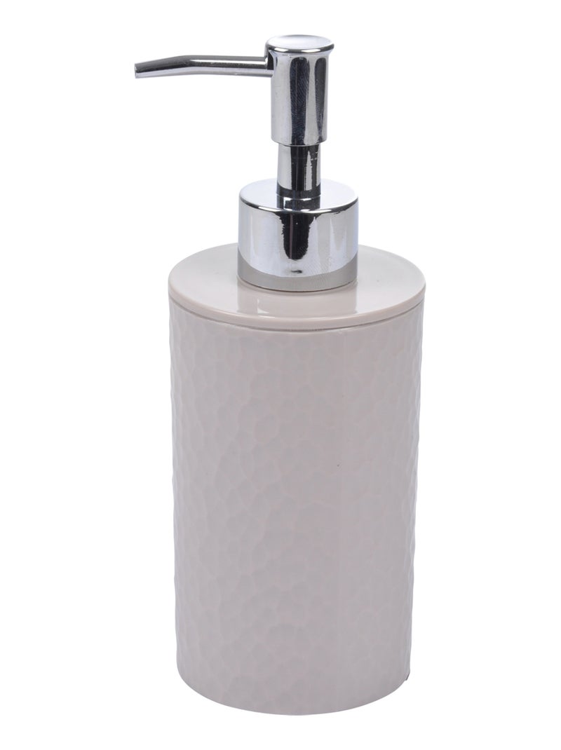 Distributeur de Savon Collection Urban Martelé Taupe - Kiabi