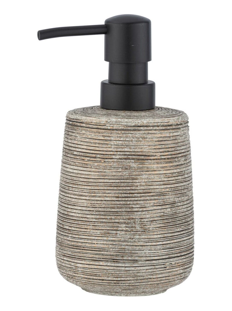 Distributeur de savon en céramique à relief FEDIO Beige - Kiabi