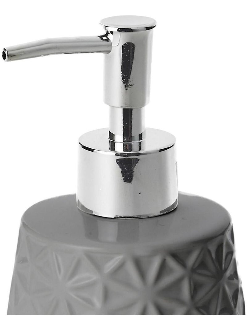 Distributeur de savon en céramique MAGIC Guy Levasseur – relief effet diamant Gris - Kiabi