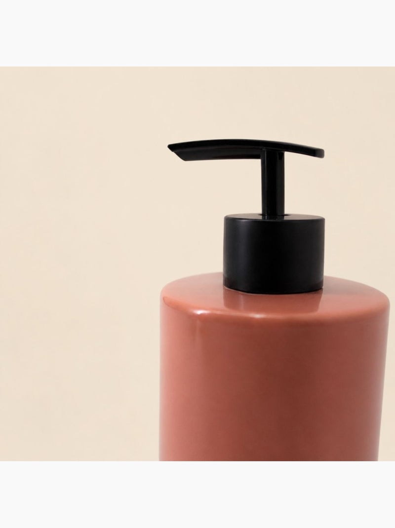 Distributeur de savon en céramique terracotta Terre cuite - Kiabi