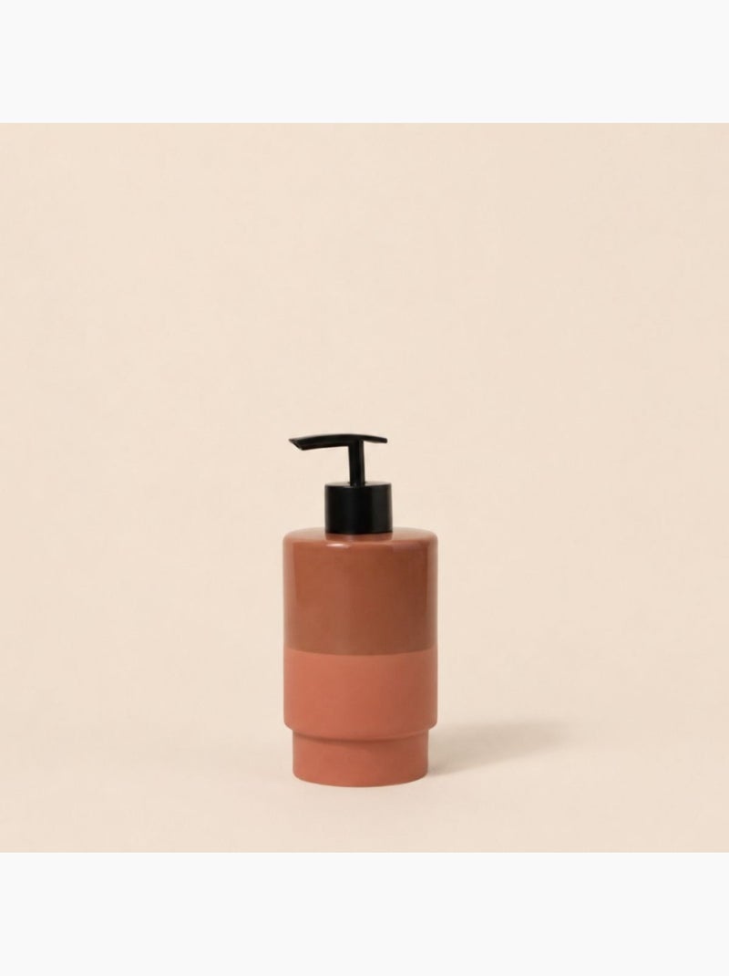 Distributeur de savon en céramique terracotta Terre cuite - Kiabi