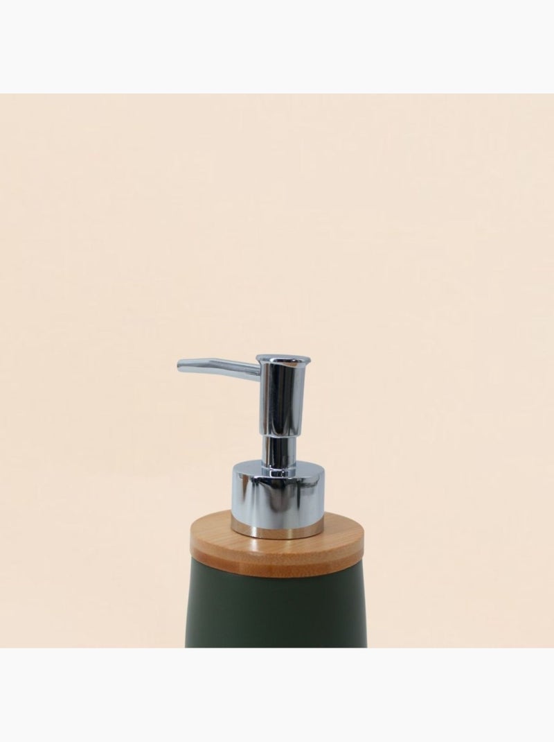 Distributeur de savon en résine verte Vert - Kiabi