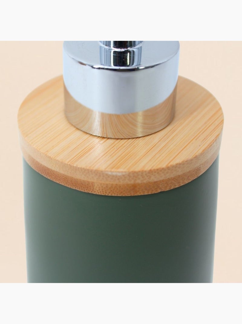 Distributeur de savon en résine verte Vert - Kiabi