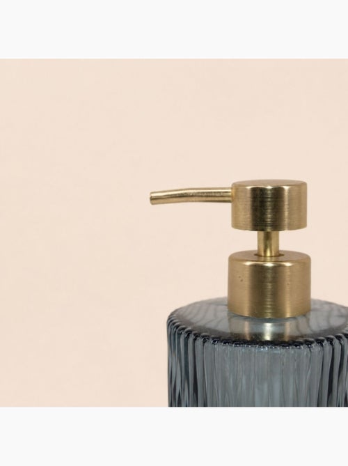 Distributeur de savon en verre strié - Kiabi