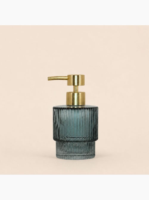Distributeur de savon en verre strié - Kiabi