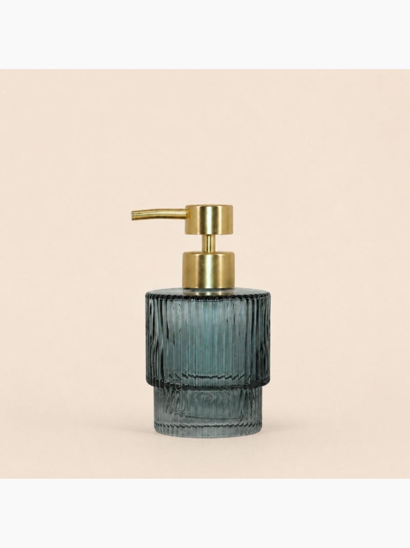 Distributeur de savon en verre strié Gris - Kiabi