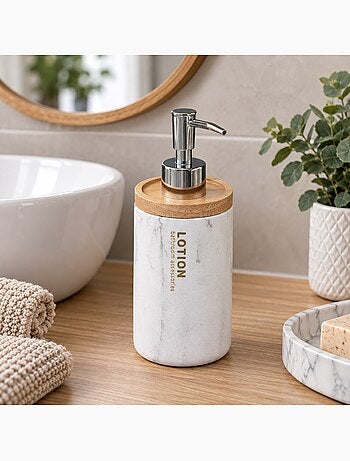 Distributeur de savon polyresine marbre