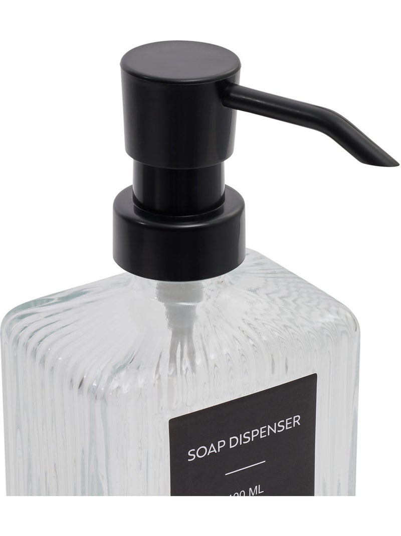 Distributeur de savon rectangulaire Transparent - Kiabi