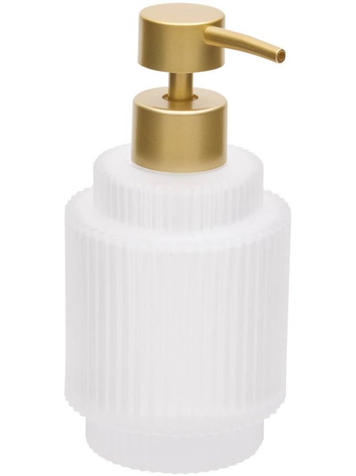Distributeur de savon rond en verre SOLIS - Kiabi Distributeur de savon rond en verre SOLIS - Kiabi