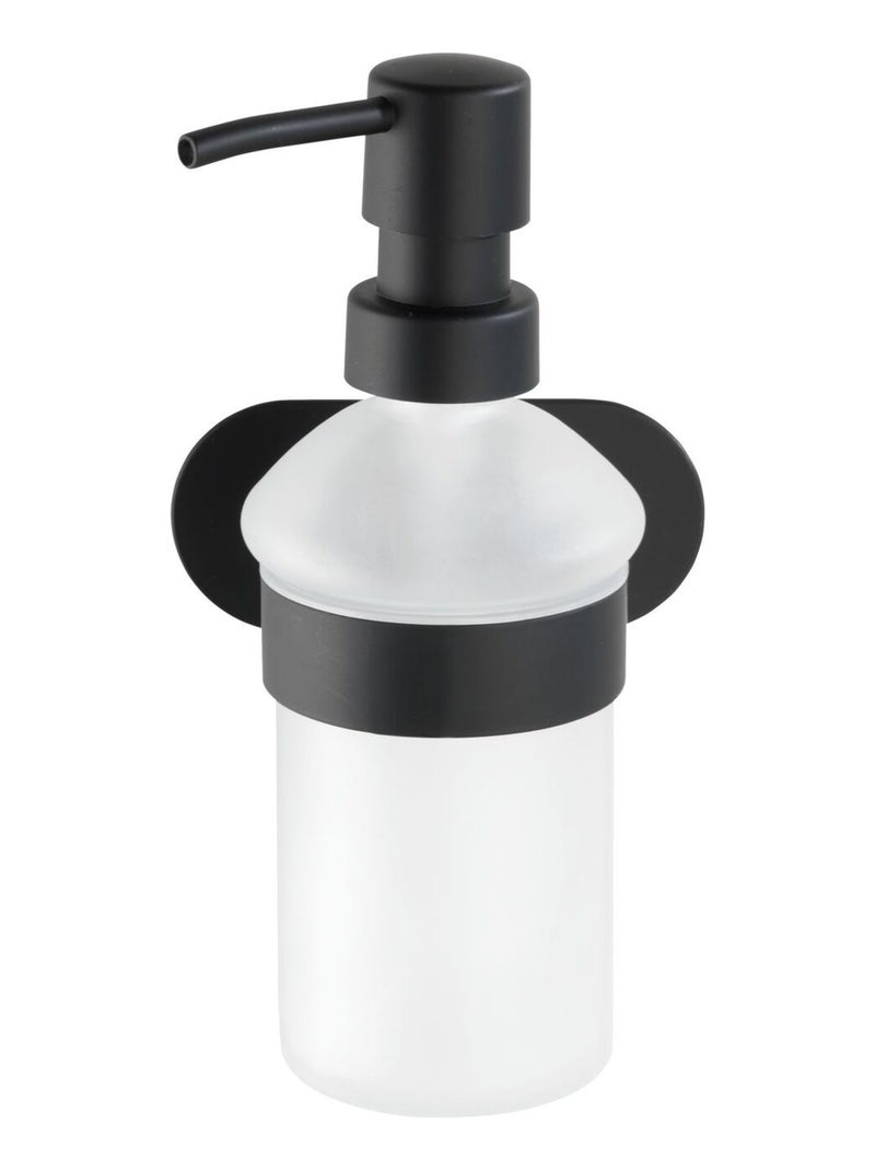 Distributeur de savon sans perçage en acier inox OREA Noir - Kiabi