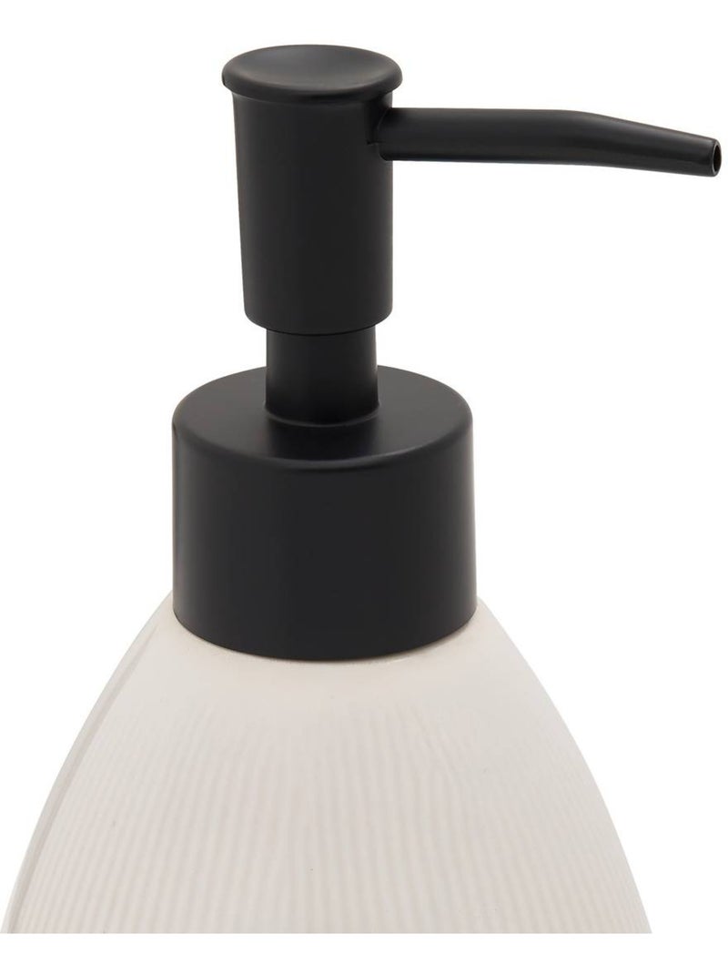Distributeur de savon strié 850ml Blanc - Kiabi
